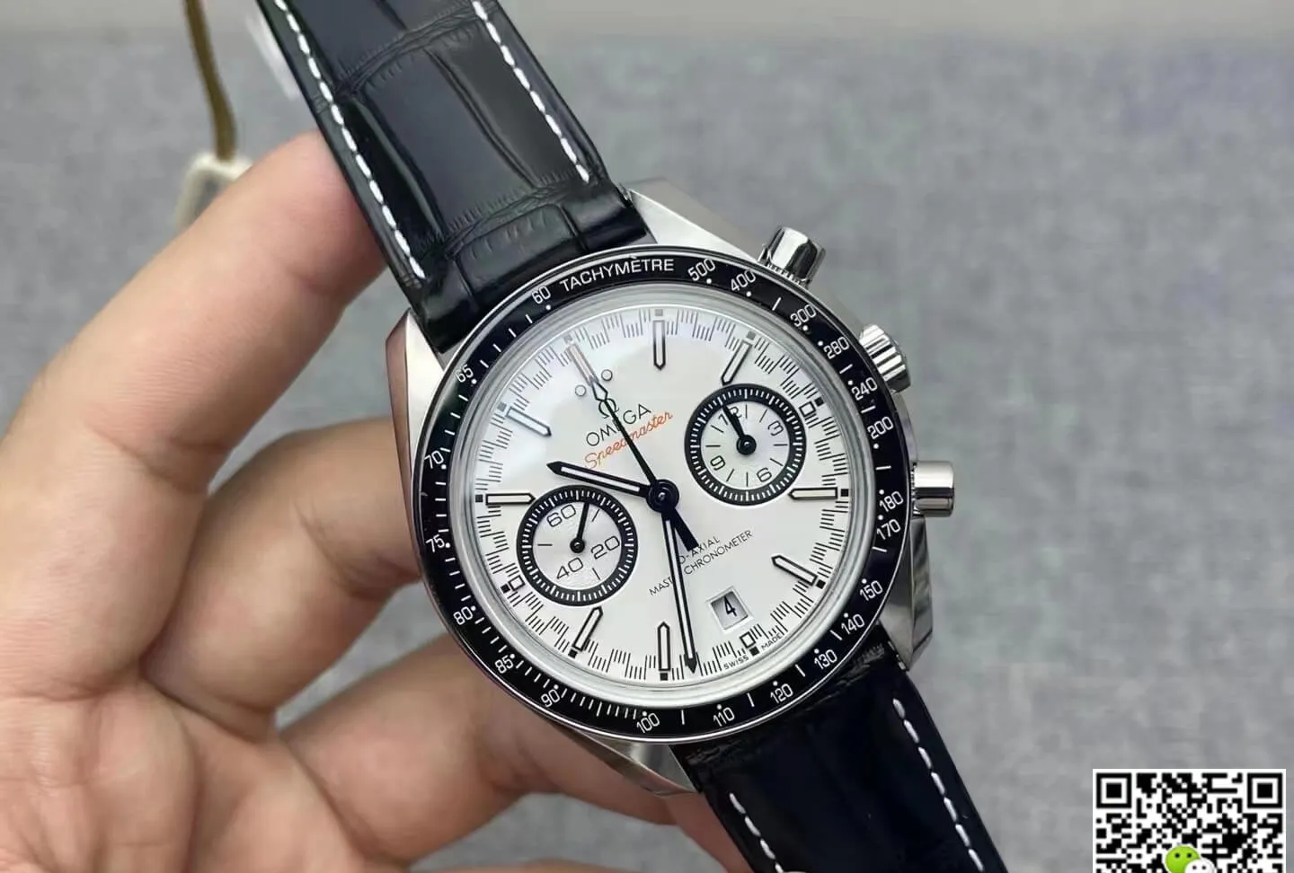 Omega Speedmaster Racing Chronograph 329.33.44.51.04.001 OM Factory 1:1 Best Edition Replica Watch Black Strap
